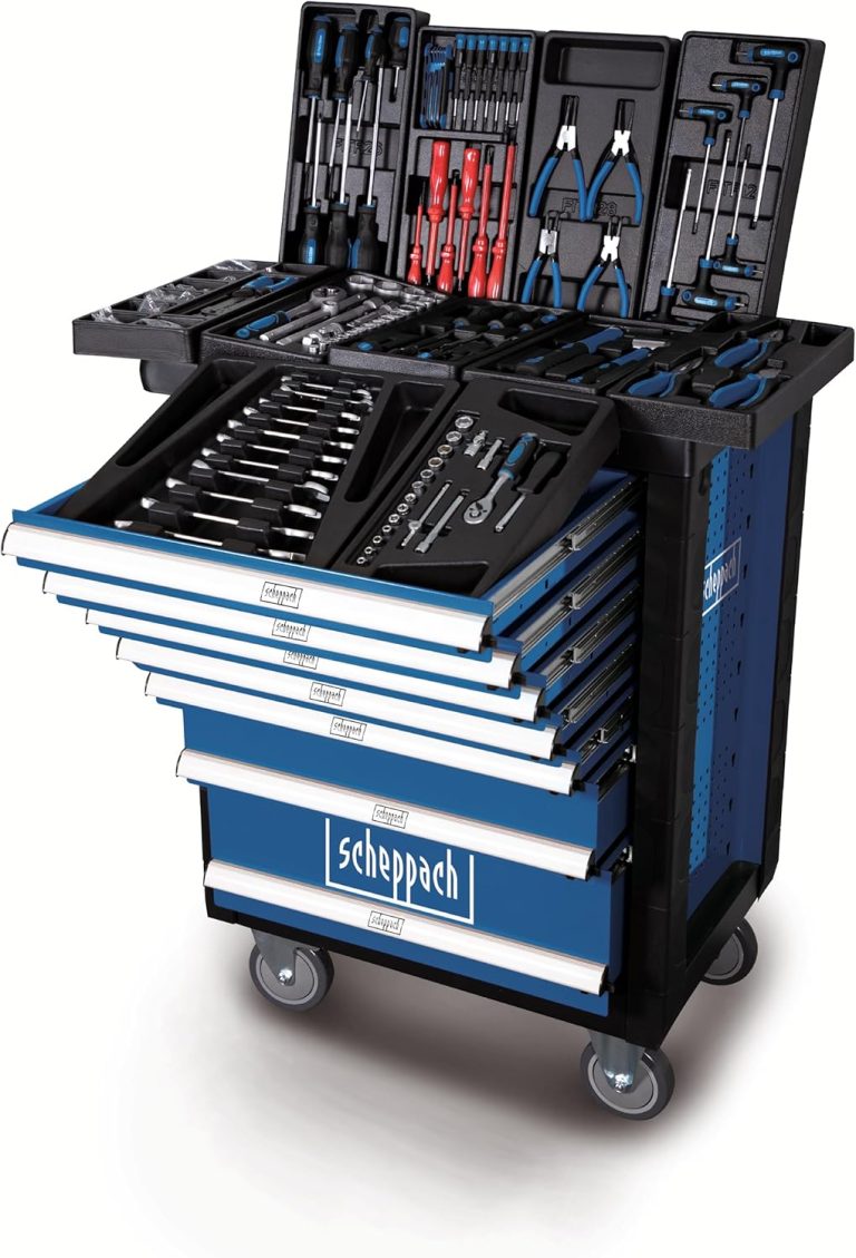 Scheppach Servante d’atelier TW1000, set d’outils 263 pièces incluses