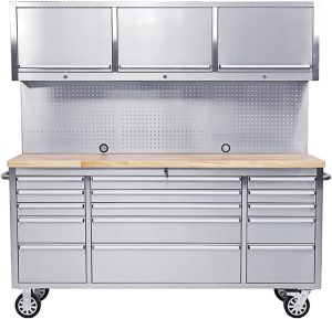 servante d'atelier Ondis24 inox 15 tiroirs